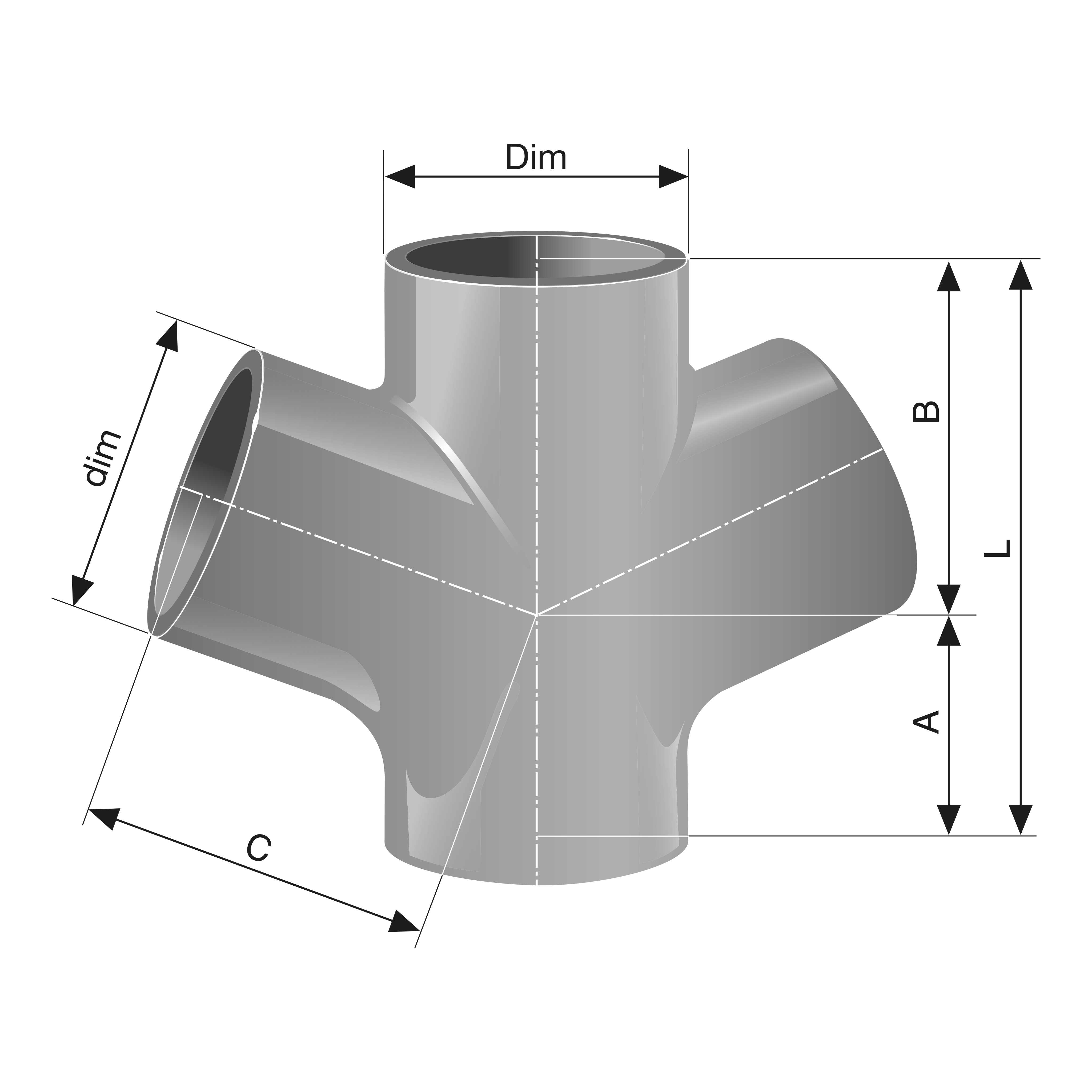 Dobbeltgrenror 70° | Rødel i SUPER KJ-MA SYSTEM